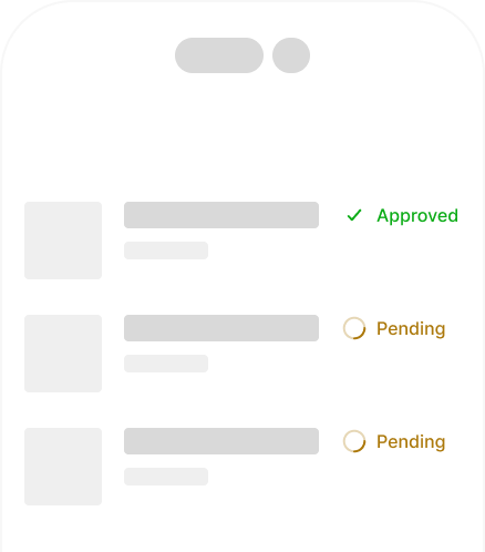 lease progress dashboard mockup