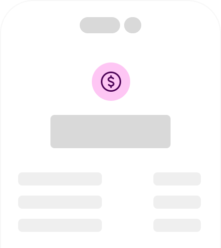 payment billing mockup